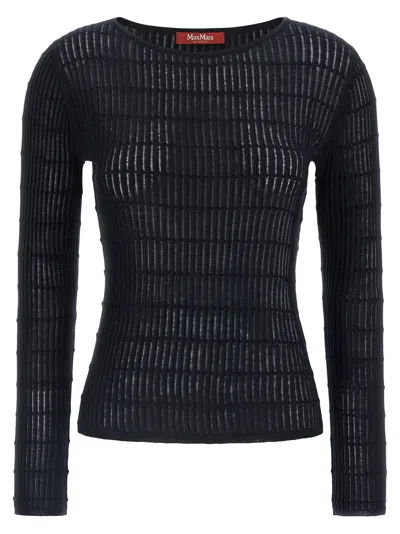 Max Mara Studio Sweater In Black