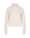 Max Mara Fufy Ribbed Wool And Cashmere Sweater In White