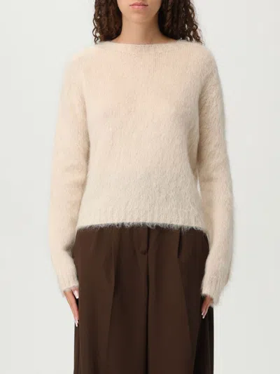 Max Mara Studio Sweater Woman Beige In Neutral