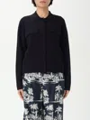 Max Mara Studio Sweater Woman Blue In Black