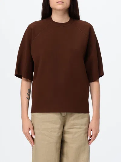 Max Mara Studio Sweater Woman In Brown