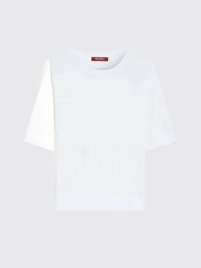 Max Mara Studio Sweater Woman In White