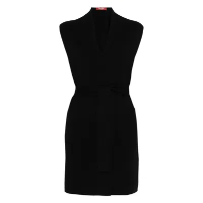 Max Mara Studio Sweaters In Black