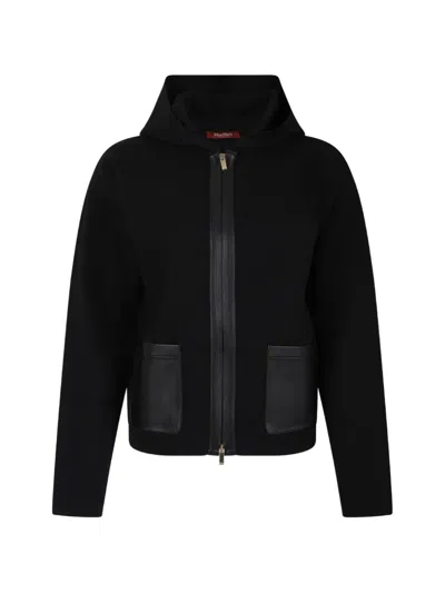 Max Mara Studio Sweaters In Black