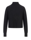 Max Mara Ribbed Funnel-neck Sweater In Blue