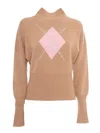 Max Mara Nuccia Camel Sweater/tank/top In Brown