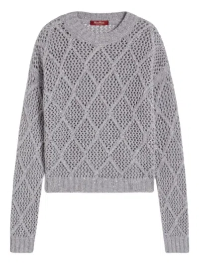 Max Mara Studio Sweaters In Gray