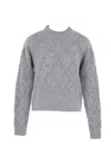 Max Mara Studio Sweaters In Gray