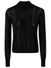 Max Mara Studio Wool Silk Blend Sweaters In Black