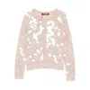 Max Mara Sequin Embellished Cardigan In Pink