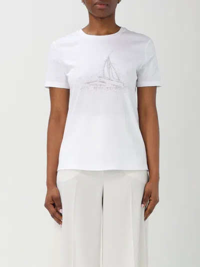 MAX MARA MAX MARA STUDIO T-SHIRT WOMAN WHITE