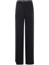 Max Mara Belted Trousers In Blue