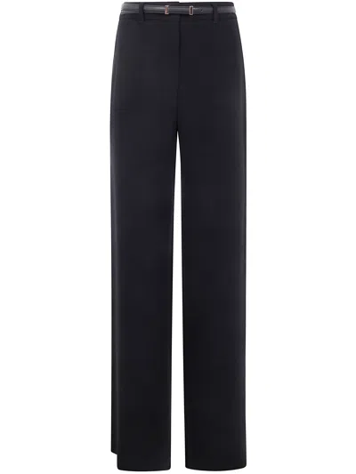 Max Mara Studio Tailored "jez" Trousers In Black