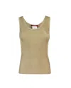 Max Mara Top Hardy In Viscosa Lurex Oro In Gold