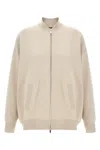 Max Mara Women's Teorema - Viscose Knit Bomber Jacket In Neutral