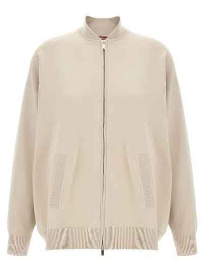 Max Mara Studio 'teorema' Cardigan In Neutral