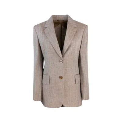 Max Mara Teso Blazer In Brown