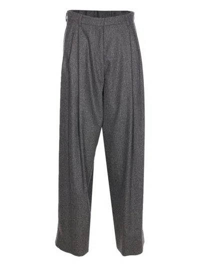 Max Mara Studio Titty Trousers In Brown