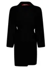 Max Mara Cashmere Double-breasted Coat In Black