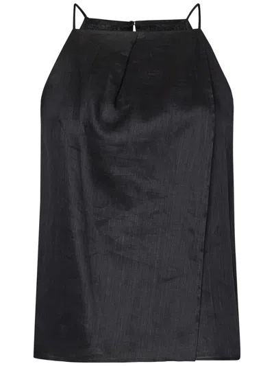 Max Mara Studio Top In Black