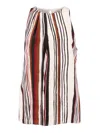 Max Mara Multicolour Crew Neck Stripes Top In Multi