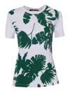 Max Mara Studio T-shirt Woman White In Green