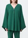 Max Mara Studio Umile Cady Blouse In Green