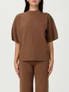 Max Mara Studio Top Woman Hazel In Brown