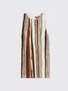 Max Mara Striped Silk Top In Multi