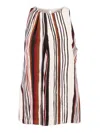 Max Mara Multicolour Crew Neck Stripes Top In Multicolor