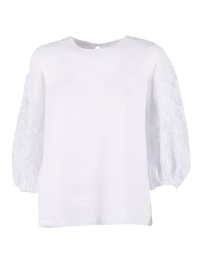Max Mara Studio Top-canottiera In Tes. Ordine In White