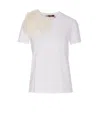 Max Mara Studio Sughero Floral Embellished Crewneck T In White