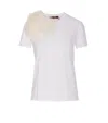Max Mara Studio Sughero Floral Embellished Crewneck T In White