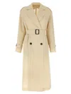 Max Mara Studio Trench Coat In Beige