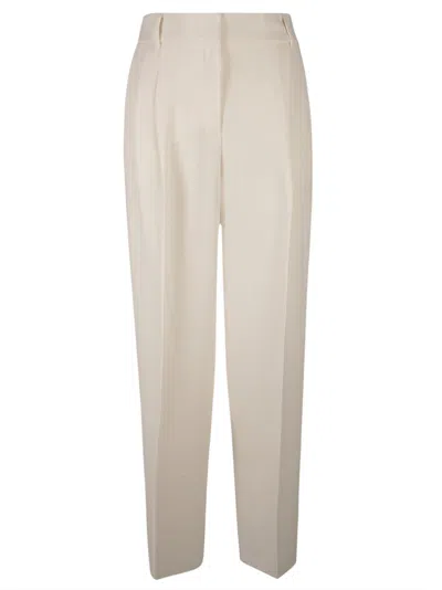 Max Mara Studio Triacetate Polyester Clothing Trousers In White