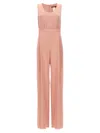 Max Mara Studio 'tropea' Jumpsuit In Pink