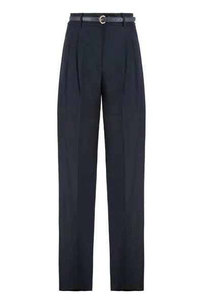 MAX MARA MAX MARA STUDIO TROUSER IN WOOL BELT