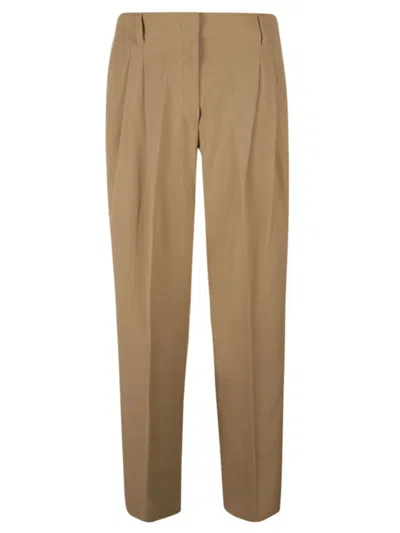Max Mara Pleated Trousers In Nude