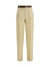 Max Mara Studio Trousers In Beige