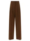 Max Mara Studio Trousers In Brown