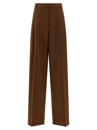Max Mara Studio Trousers In Brown