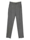 Max Mara Trousers With Embossed Pattern In Gray