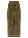 Max Mara Green Straight Flat Front Pants In Green