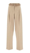 Max Mara Beige Paride Solid Pants In Neutral