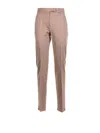 Max Mara High Rise Slim Fit Trousers In Pink