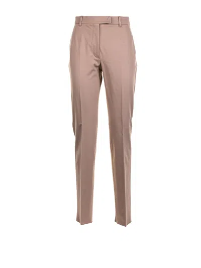 Max Mara Studio Trousers Sand In Pink