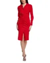 Max Mara Studio Woman Midi Dress Red Size 14 Cotton