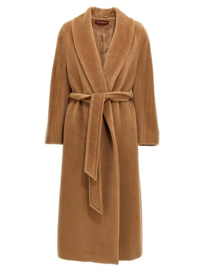 Max Mara Usa Coat In Cream