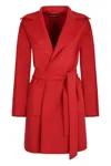 Max Mara Valda Wool And Cashmere Coat In Red