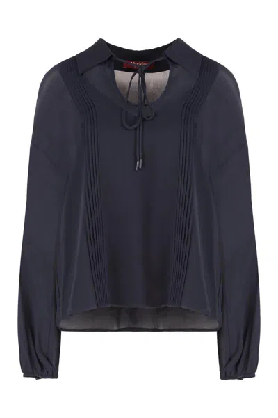 MAX MARA MAX MARA STUDIO VALDAI CRÊPE BLOUSE
